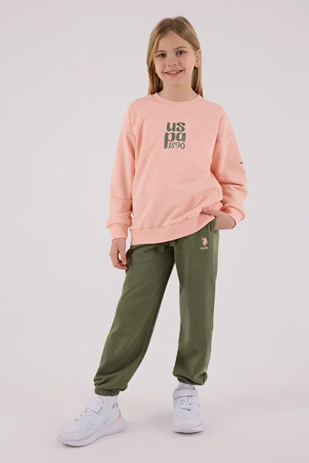 Детский комплект для девочек с вышивкой U.S. Polo Assn., A. Salmon