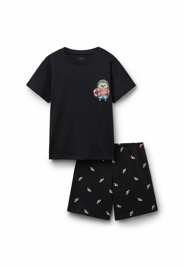 Пижама с принтом Hedgehog print Tezenis blue, синий