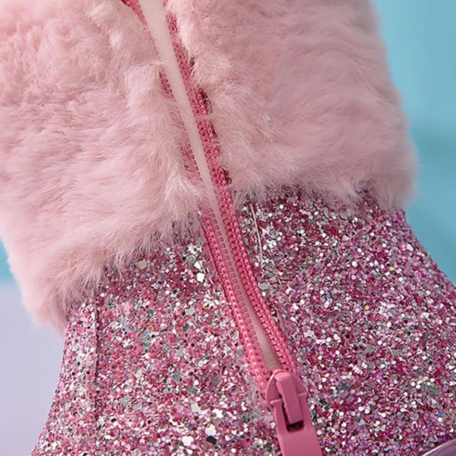 Детские сапоги для девочек с блестками Cowgirl Boots, Pink — фото 2