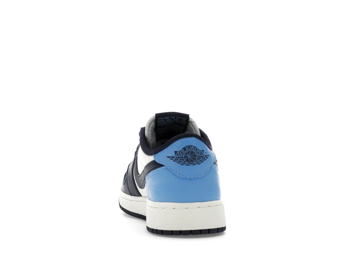 Детские кроссовки с цветовой комбинацией Obsidian/University Blue-Sail Jordan 1 Low OG Jordan, Obsidian/University Blue-Sail — фото 4