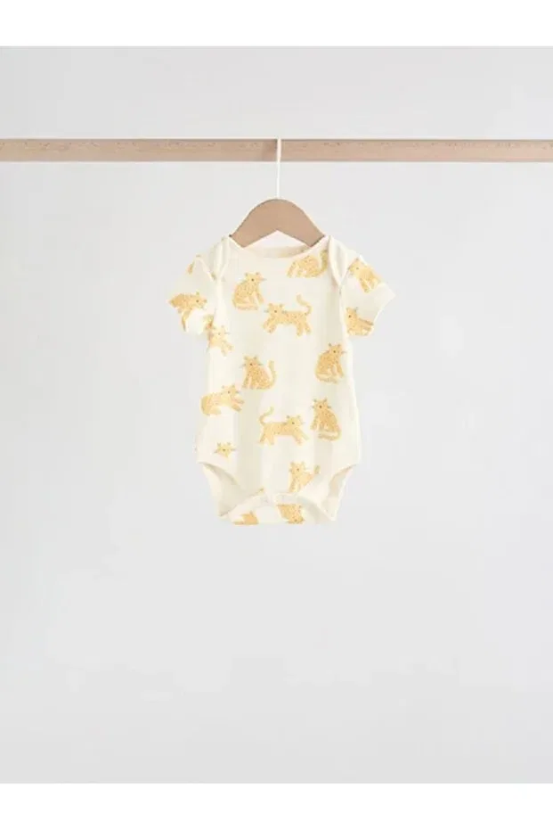 Детское боди-комбинезон хлопковый комплект 5 шт Next Baby, White — фото 2