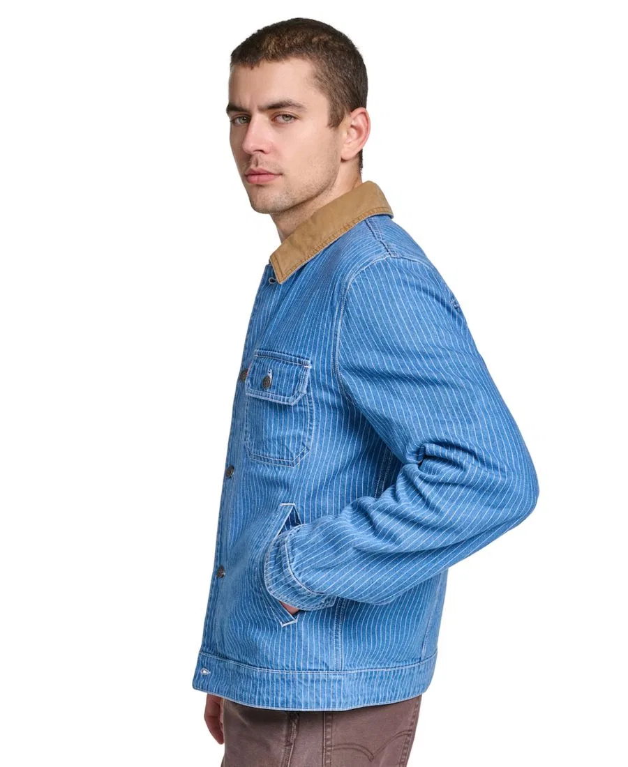 Джинсовая куртка Levi's Depot, Indigo Stripe — фото 3
