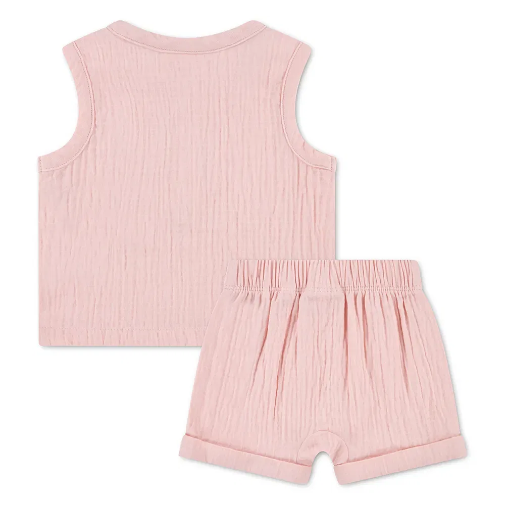 Брюки Lacoste Kids, розовый — фото 2