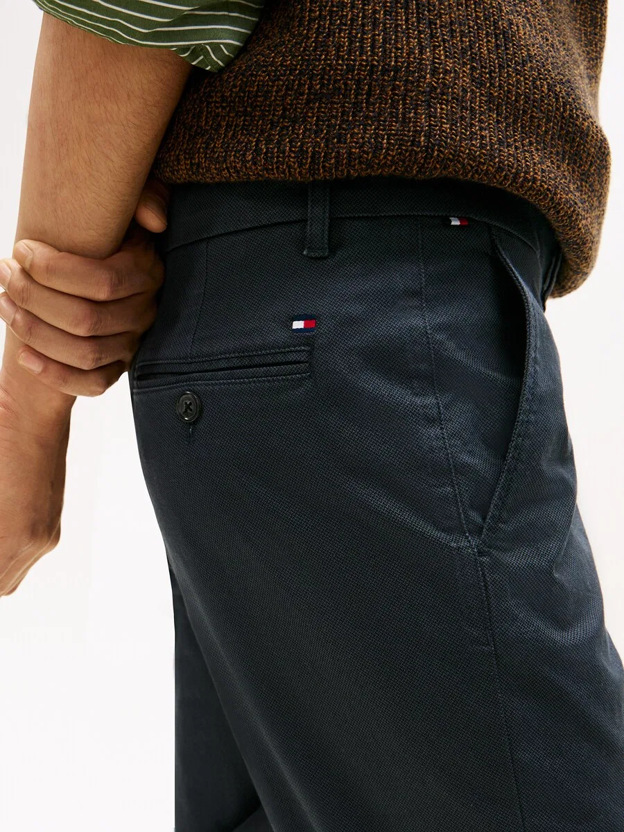 Брюки TOMMY HILFIGER Slim fit 'Bleecker' темно-синего цвета — фото 2