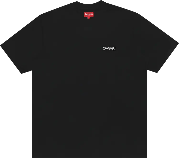 

Футболка Supreme Washed Handstyle Short-Sleeve Top 'Black', черный