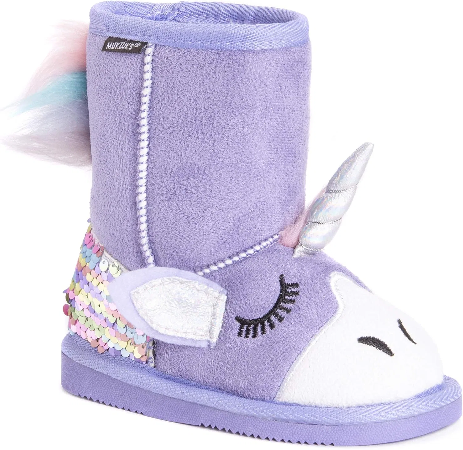 Детские сапоги для девочек с принтом Luna Unicorn MUK LUKS, Purple