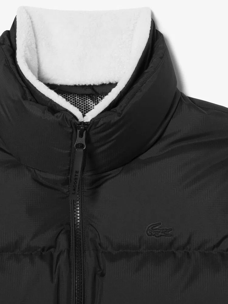 Куртка пуховая LACOSTE Black, короткая женская — фото 4