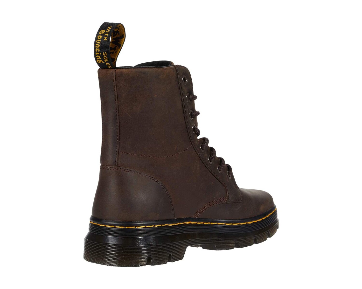 Ботинки мужские Dr. Martens Combs Кожа высокие на шнуровке, коричневый — фото 3