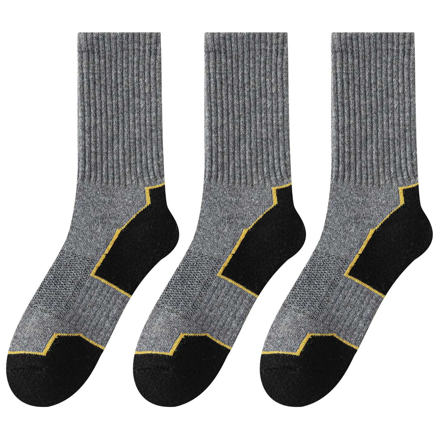 Детские носки с длинным голенищем, комплект из 3 пар, Dark Gray, MIIOW