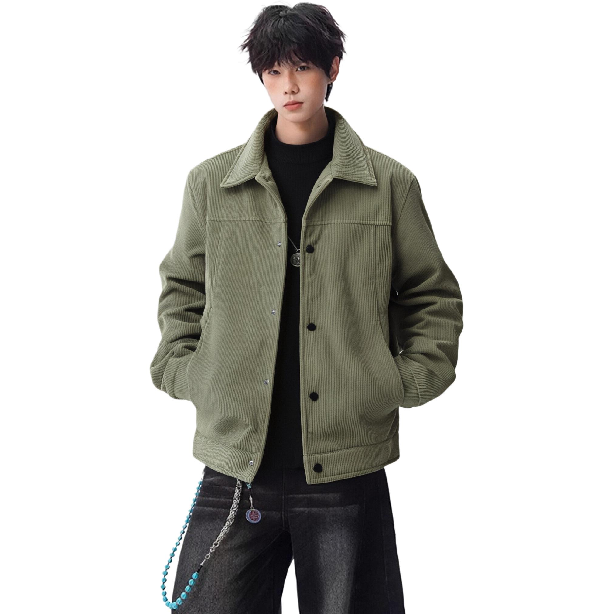 

Куртка Unisex Lapel Thickened Others VanCamel, зеленый