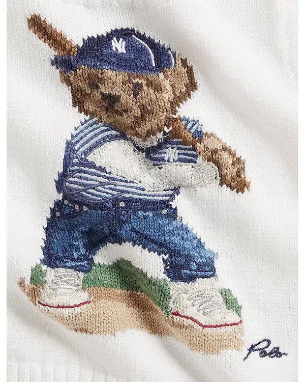 Детский комплект для мальчиков с принтом Yankees Ralph Lauren, белый — фото 3