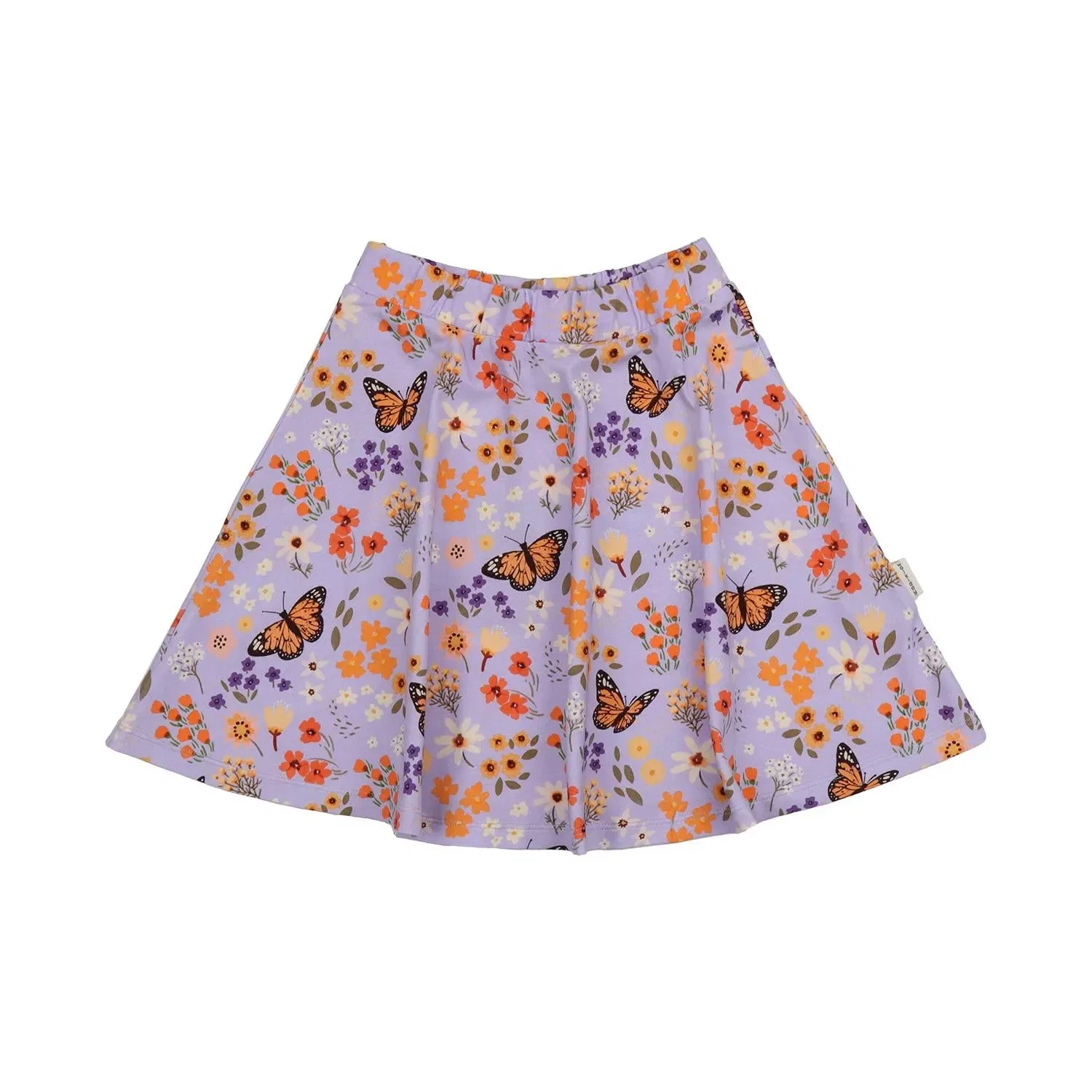 Юбка с принтом Rock Flowers and Butterflies Walkiddy — фото 3