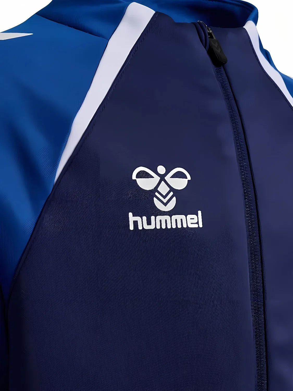 Тренировочная куртка детская на молнии Lead 2.0 Track Zip Jacket Hummel, синий — фото 3