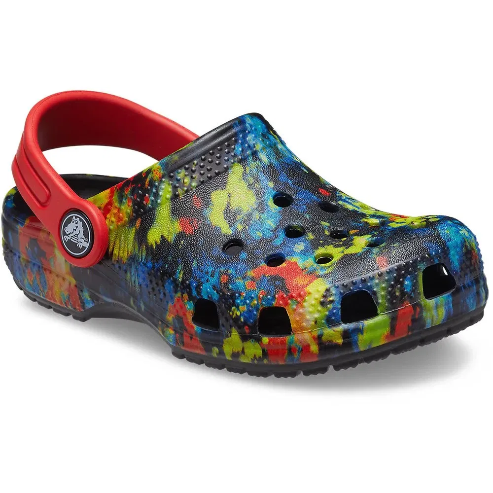 Сабо Classic Tie Dye Graphic Crocs, синий