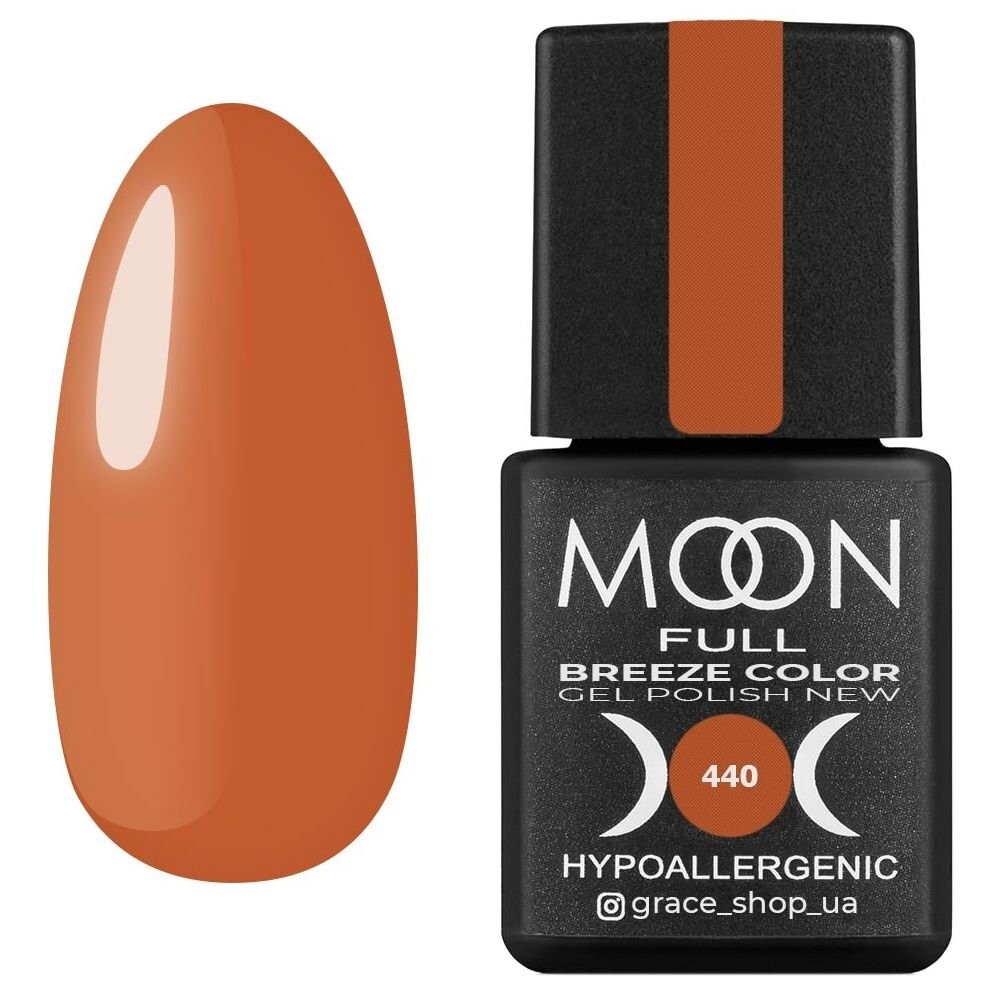 

Цветной гибридный лак Moon Full Breeze № 440, 8 мл