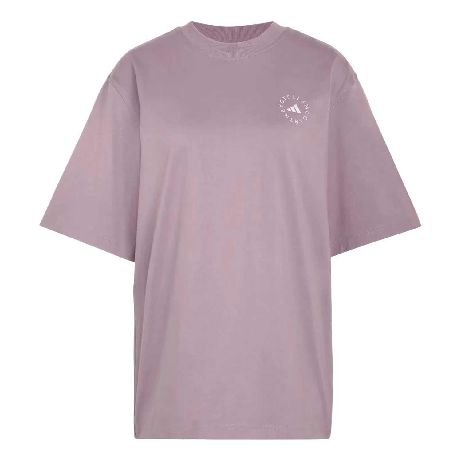Женская футболка Stella McCartney Loose T-Shirt Asia Sizing 'Legacy Purple' adidas, Legacy Purple