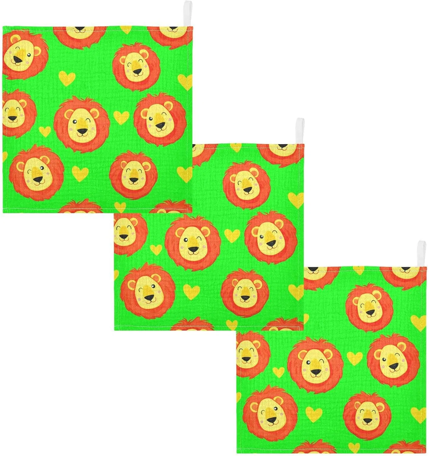 Махровая салфетка для лица из муслина 30x30 см, 5 штук, JUMBEAR