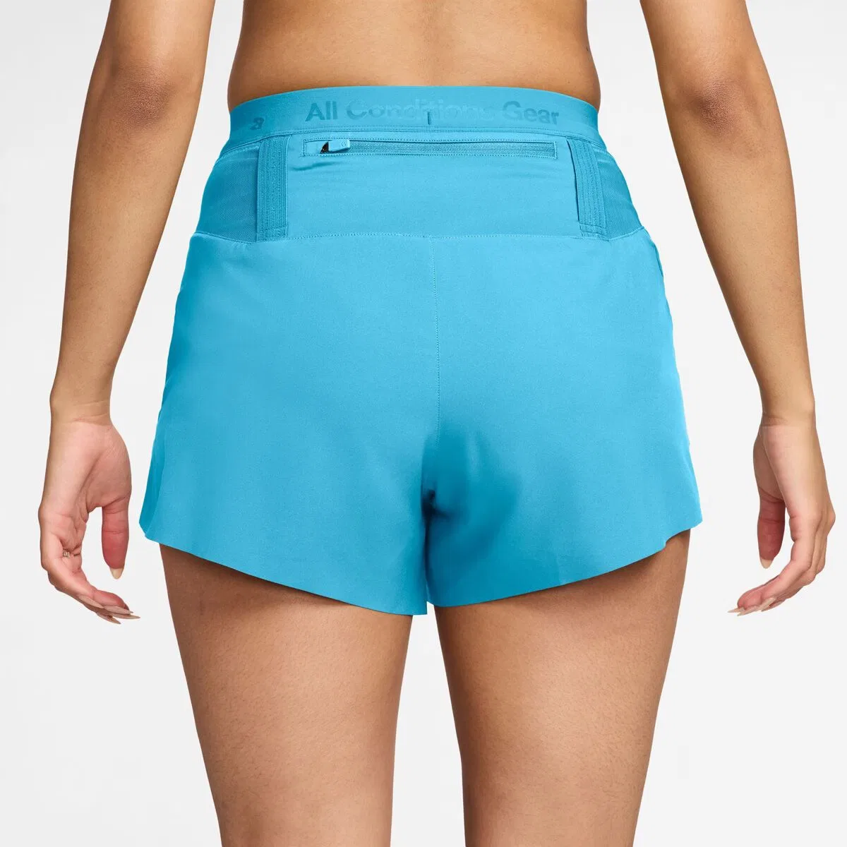 Женские шорты для бега Dri-FIT с принтом ACG Trail 4in AOP Short Nike, Baltic Blue Baltic Blue Summit White — фото 2