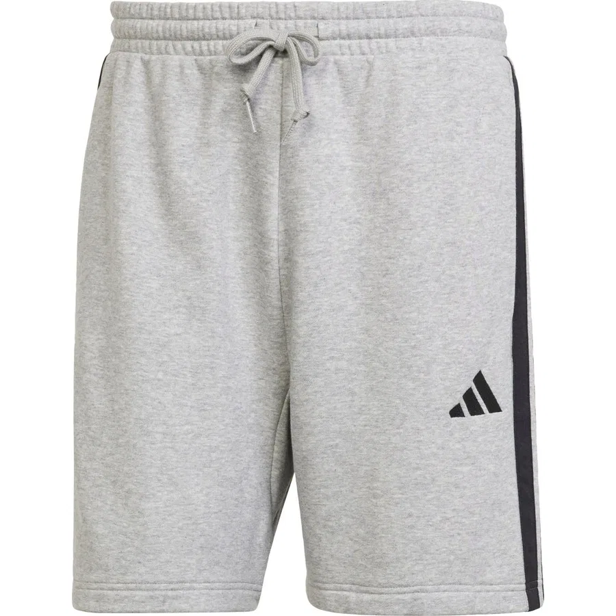 Спортивные шорты с принтом 3-Stripes adidas, Серо-черный — фото 3