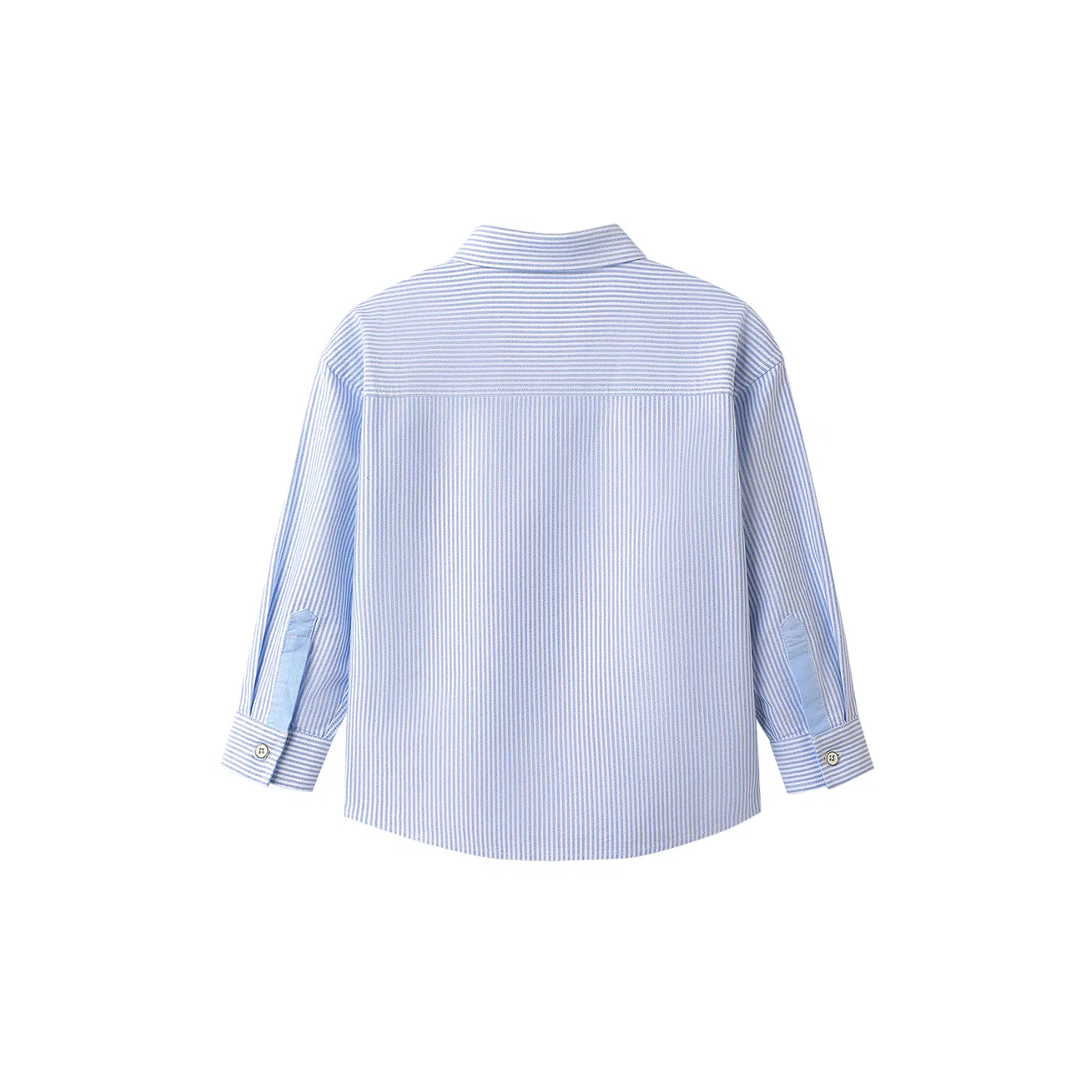 Детская рубашка с длинным рукавом HLA Pre School Casual Shirts Lapel Moderate, Light Blue Stripes 02 — фото 3