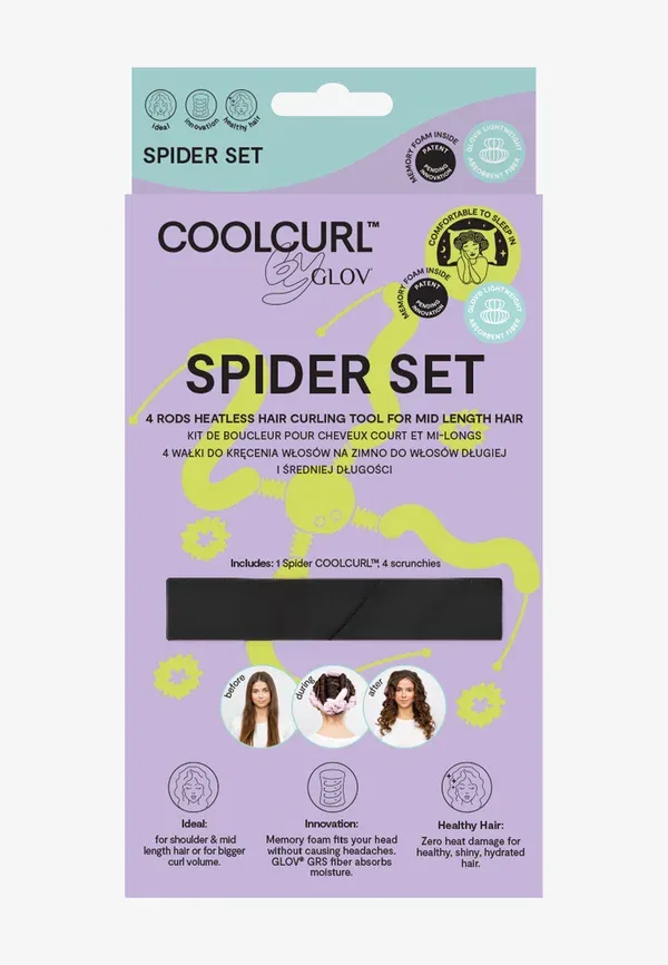 Набор Coolcurl Spider Box - бигуди и щипцы для завивки без нагрева Glov — фото 2
