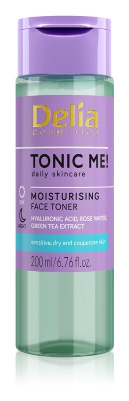 

Дневной и ночной увлажняющий тоник Delia Cosmetics Tonic Me!