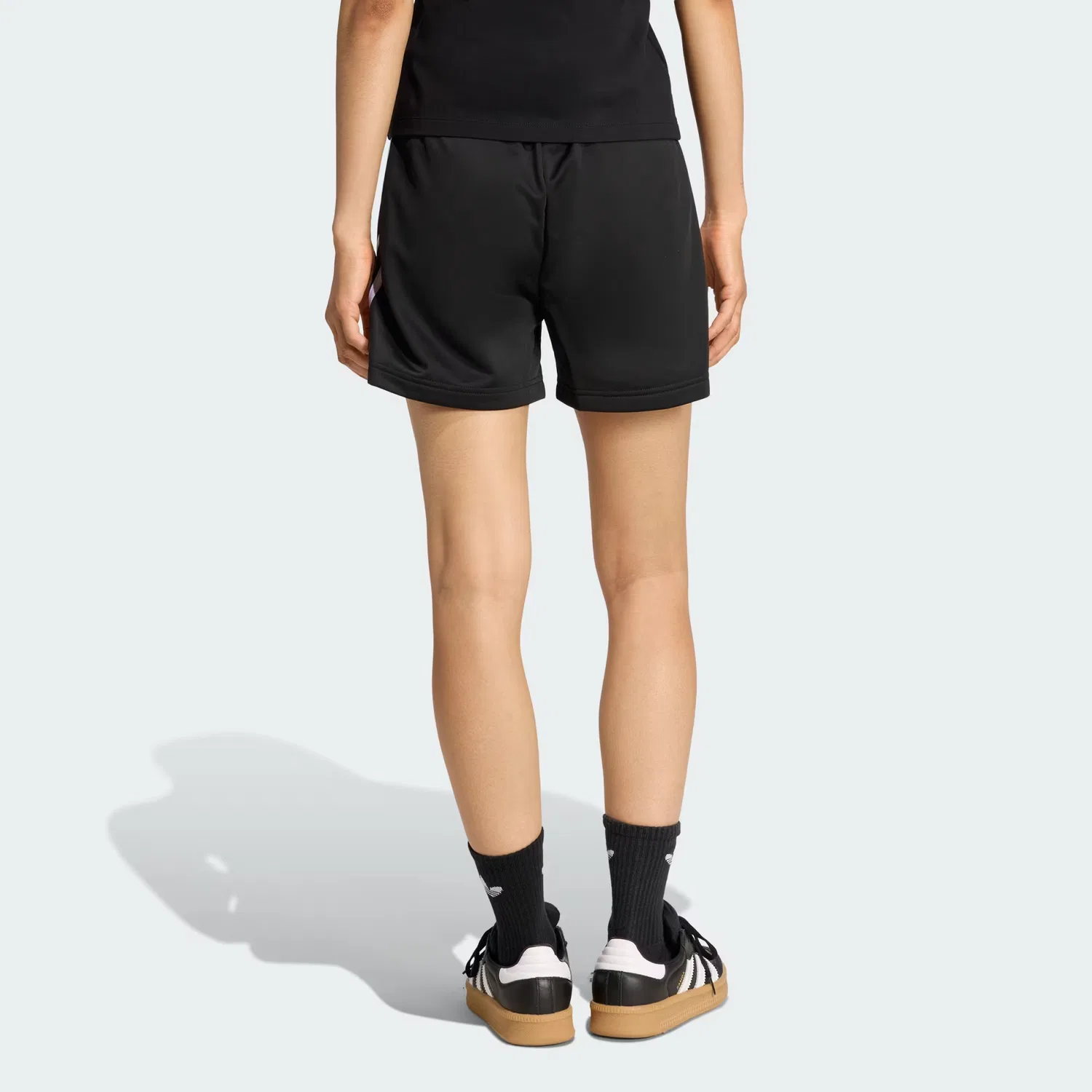 Женские шорты свободного кроя Firebird Classic Adidas Originals, черный/белый — фото 3