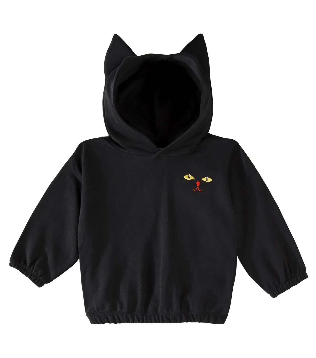 Толстовка с кошачьими ушками Mini Rodini, черный