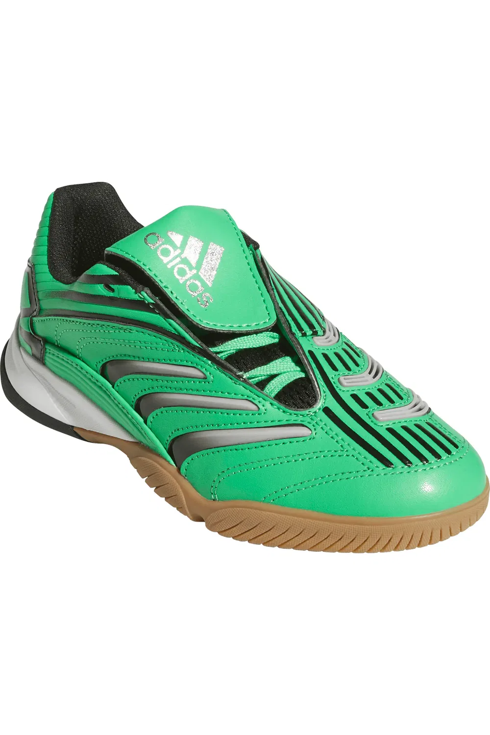 Детские кроссовки футбольные Predator Sala adidas, Green/Core Black/Gum