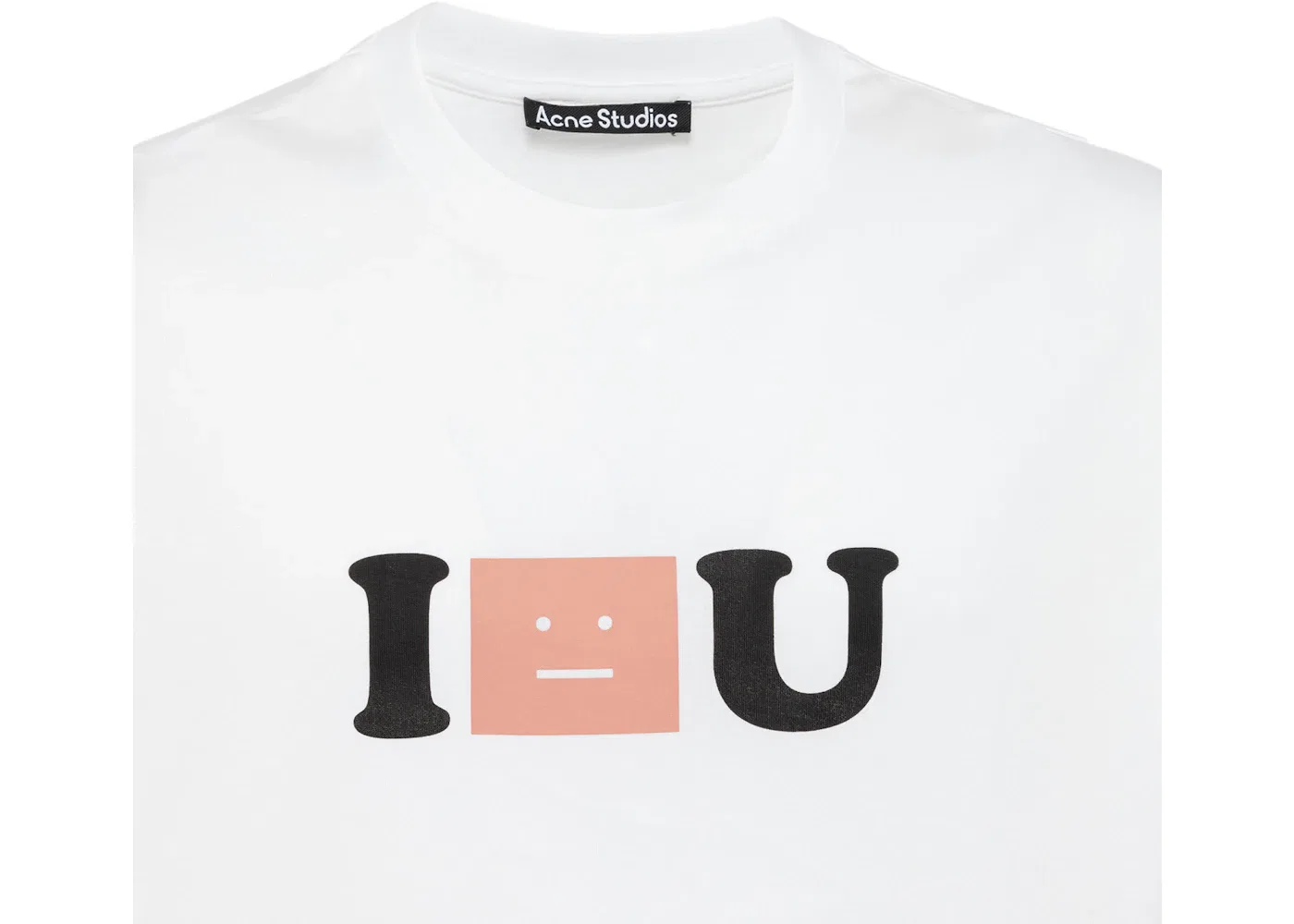 Мужская футболка с принтом Acne Studios T-Shirt, Optic White — фото 2