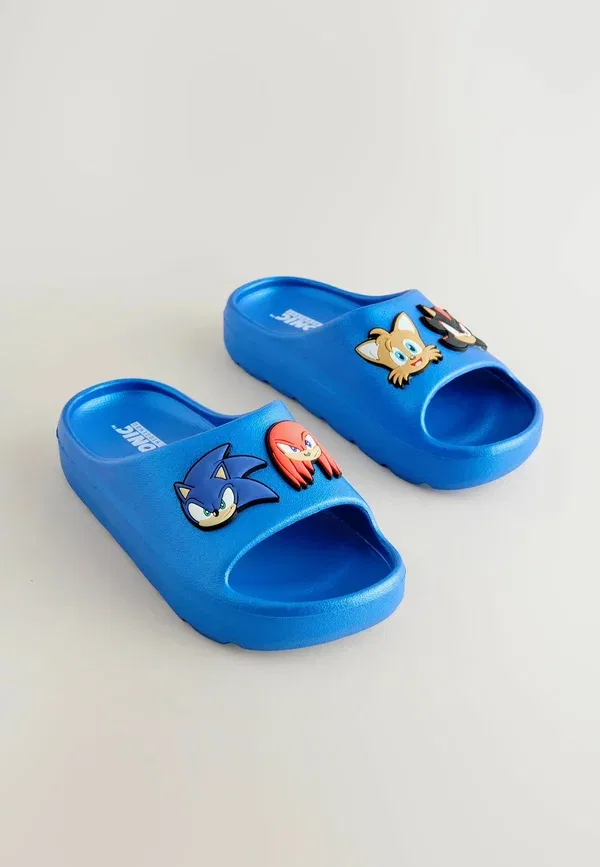Мюли с принтом Sonic the Hedgehog Next Metallic, синий — фото 2
