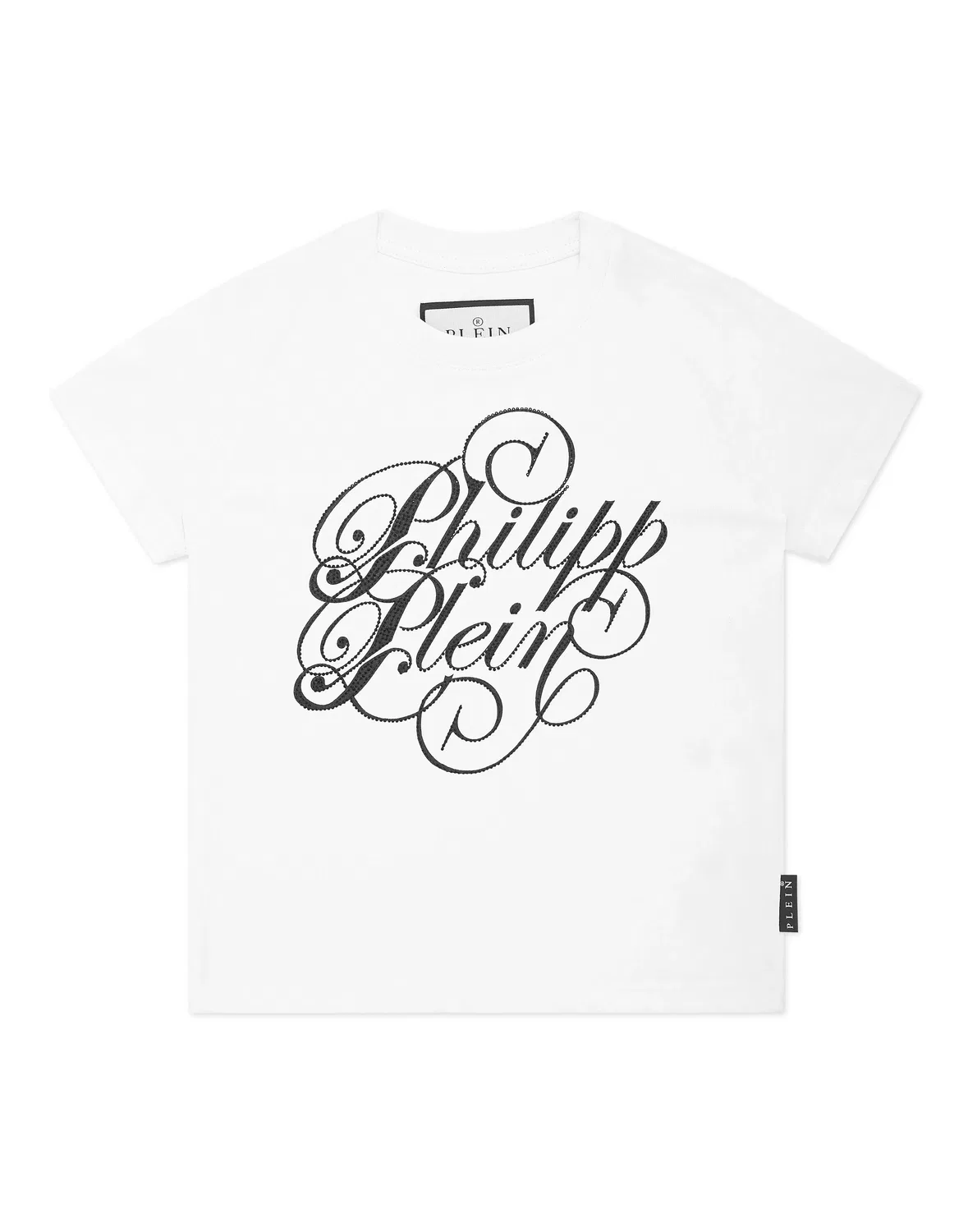 Детская футболка для мальчиков с коротким рукавом Coursive PHILIPP PLEIN, White