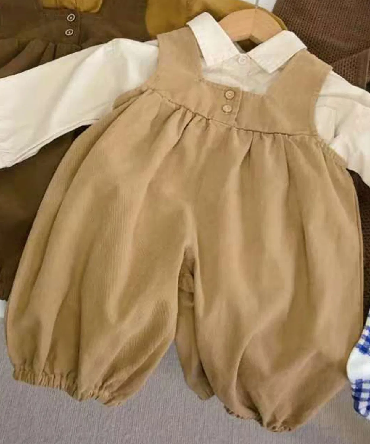 Детский комбинезон хлопковый Aimoha, Beige