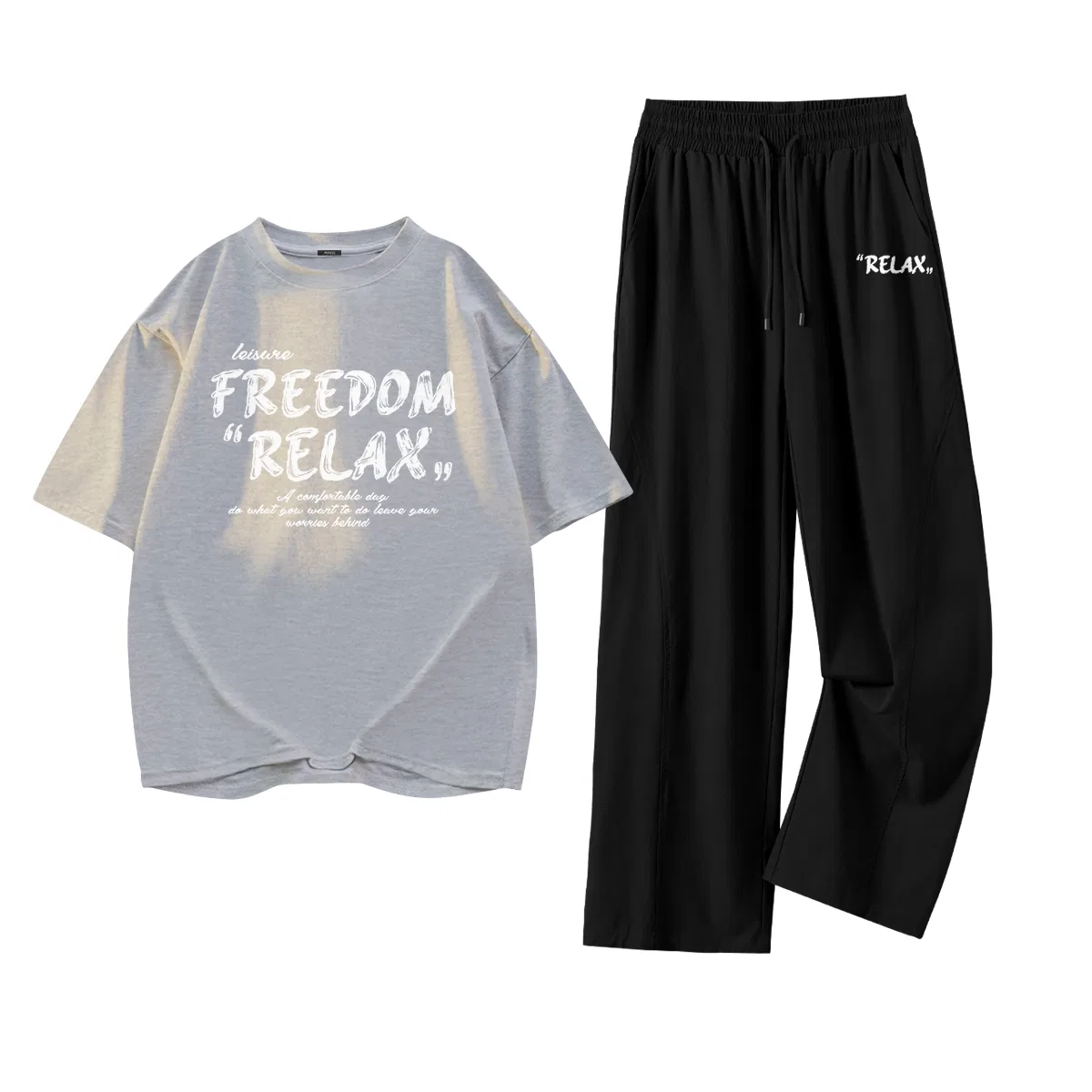 Спортивный костюм детский Хитер Грей + Блэк MINISO, Heather Gray + Black