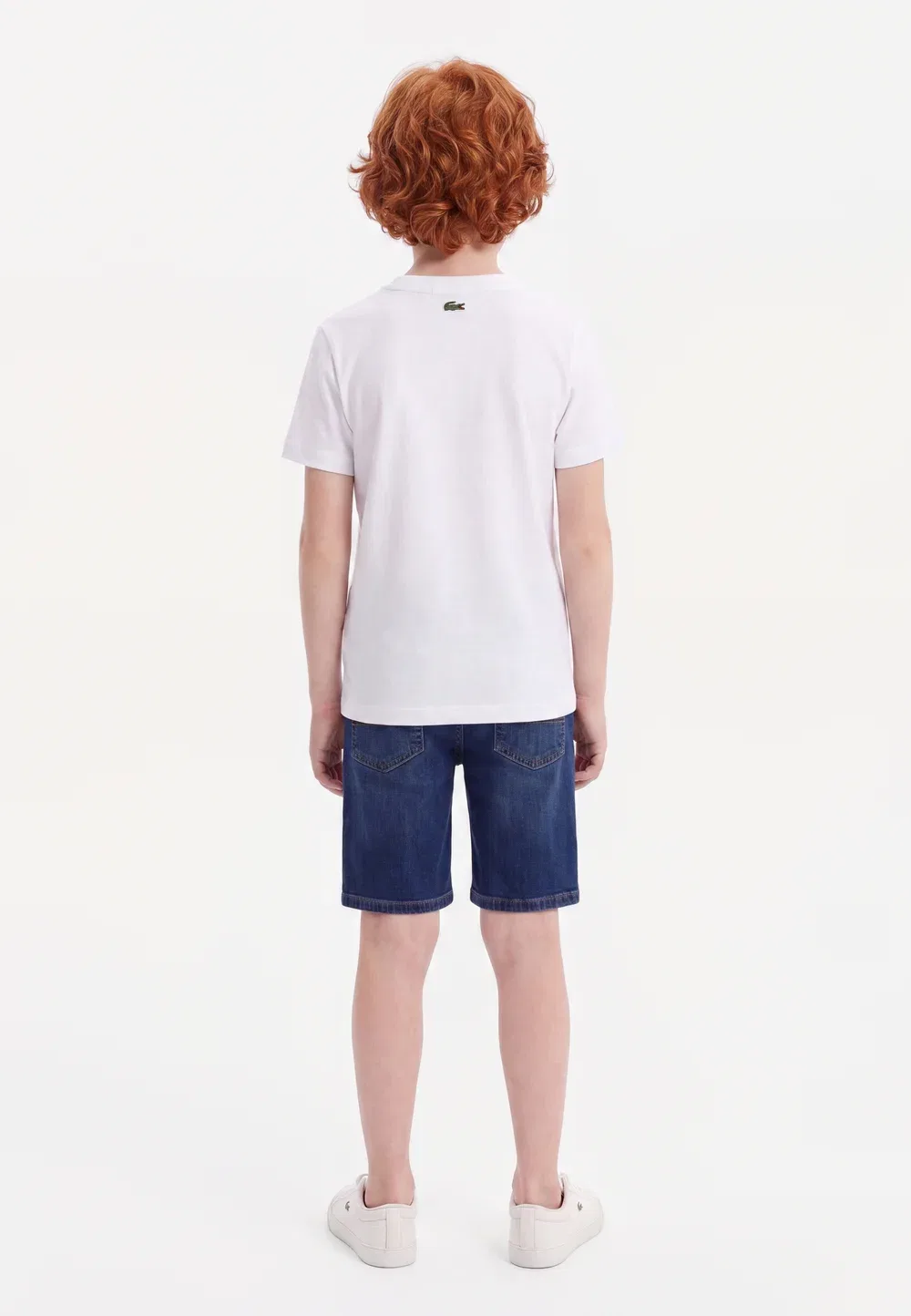 Футболка с объемным принтом Lacoste, Blanc — фото 2