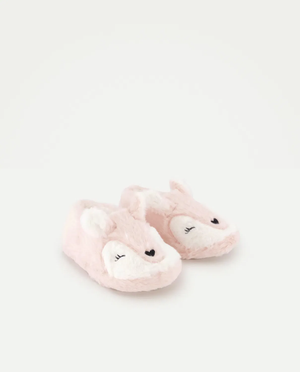 Детские закрытые тапочки для девочек с мехом Kids El Corte Inglés, Rosa Claro — фото 2