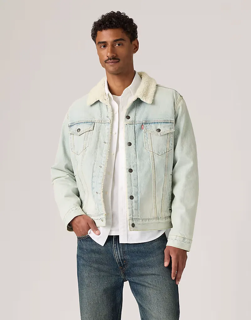Куртка-тракер sherpa type iii из вельвета Levi's, голубой