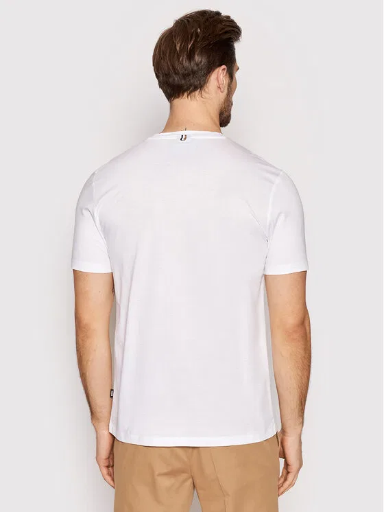 Футболка slim fit Tessler Boss, белый — фото 2