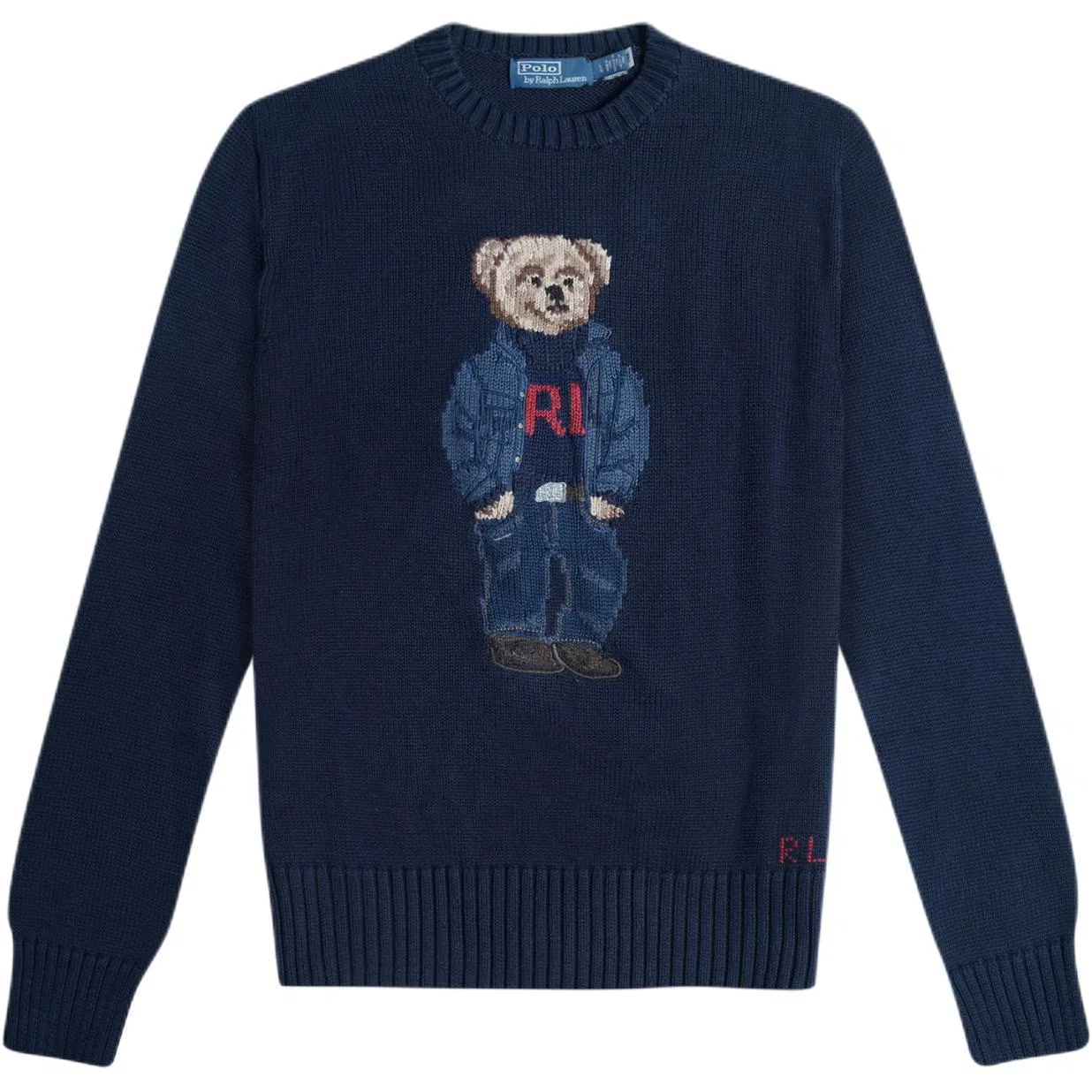 Мужской джемпер Polo Bear с круглым вырезом Polo Ralph Lauren, Marine Blue