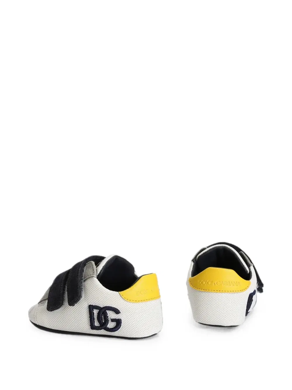 Кроссовки из велюровой ткани Dolce & Gabbana Kids, белый — фото 4
