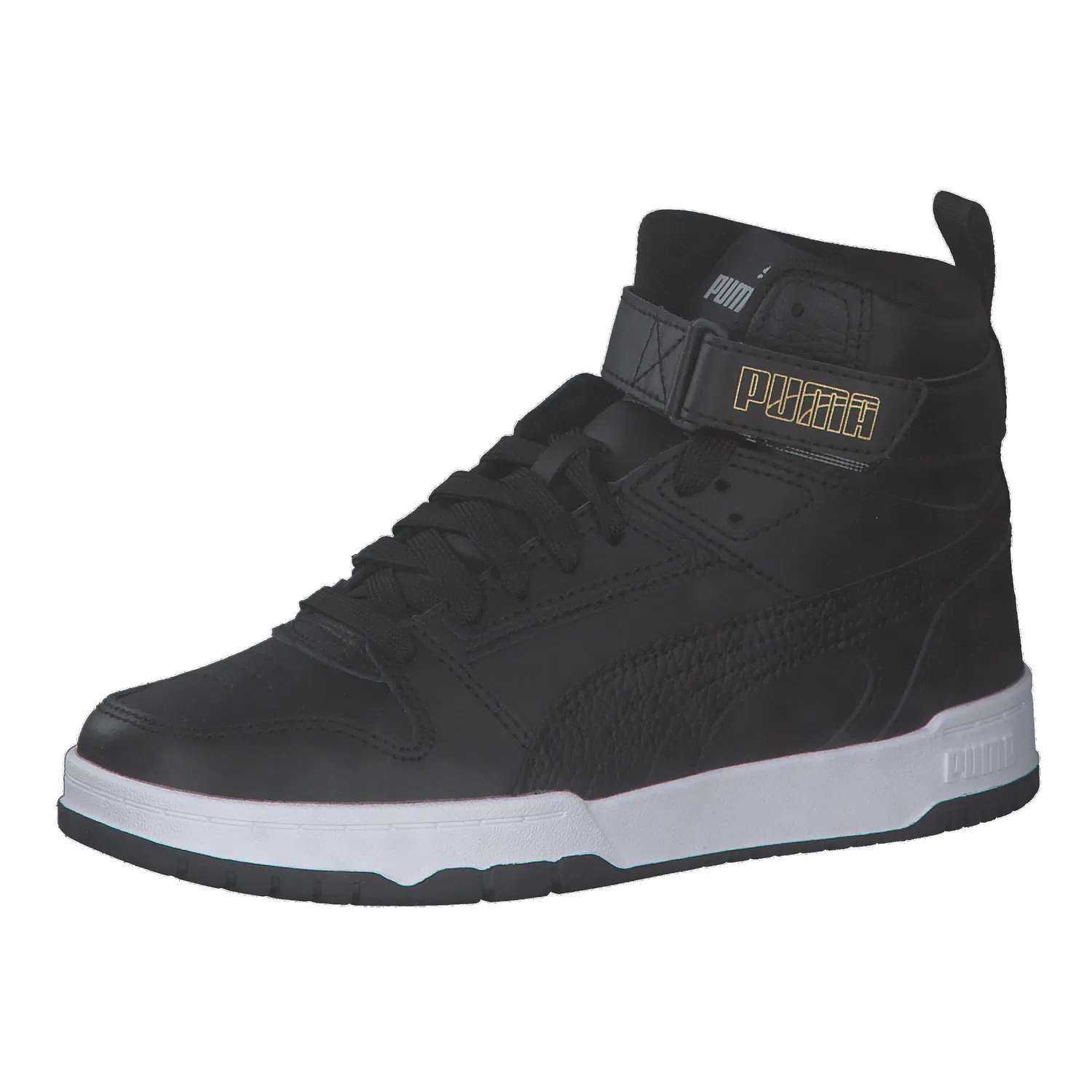 Детские кроссовки с закрытой липучкой RBD Game Jr Puma, Schwarz Gold