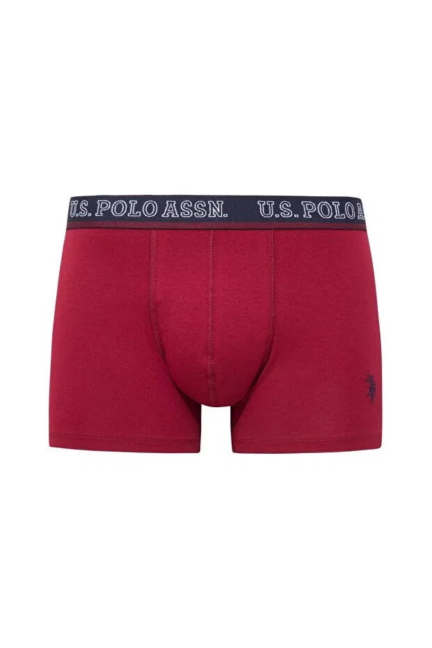 Мужские боксеры с принтом 3 шт U.S. Polo Assn., Burgundy-Dark Blue-Printed — фото 3