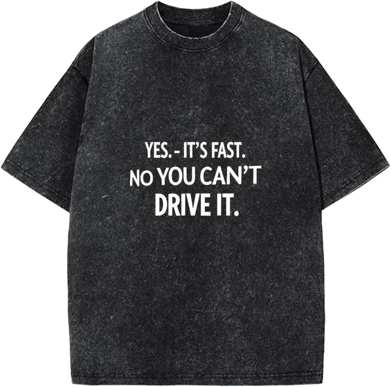 Мужская футболка с принтом Speed Car Driver Generic, Wash Black