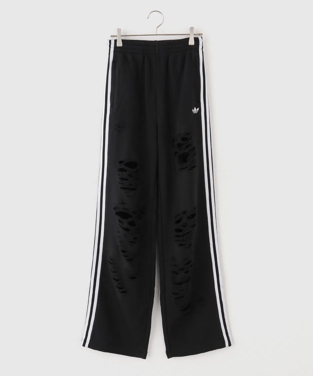 Женские свободные спортивные брюки с потертостями Adidas Originals DISTRESSED JOGGERS, Серый — фото 2