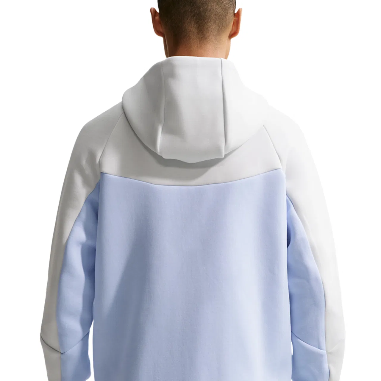 Мужская куртка Tech Fleece Windrunner Nike, цвет Hydrogen Blue/Bright Violet/Off White — фото 2