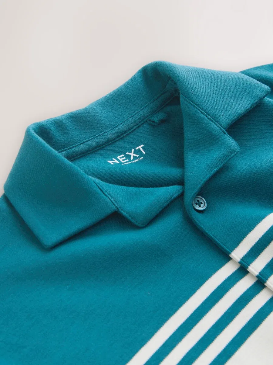 Рубашка на пуговицах Next Comfort fit синего цвета — фото 4