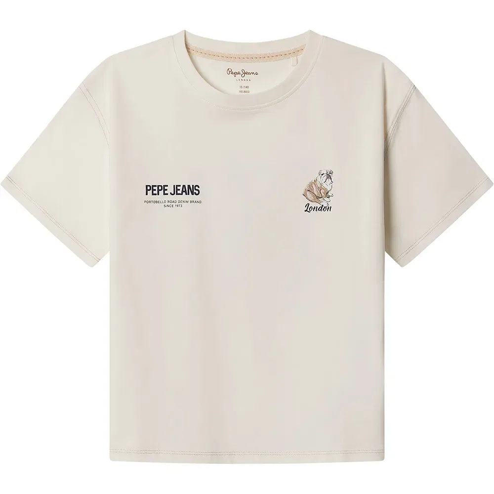 Детская футболка с коротким рукавом Cutbert Pepe jeans, Beige