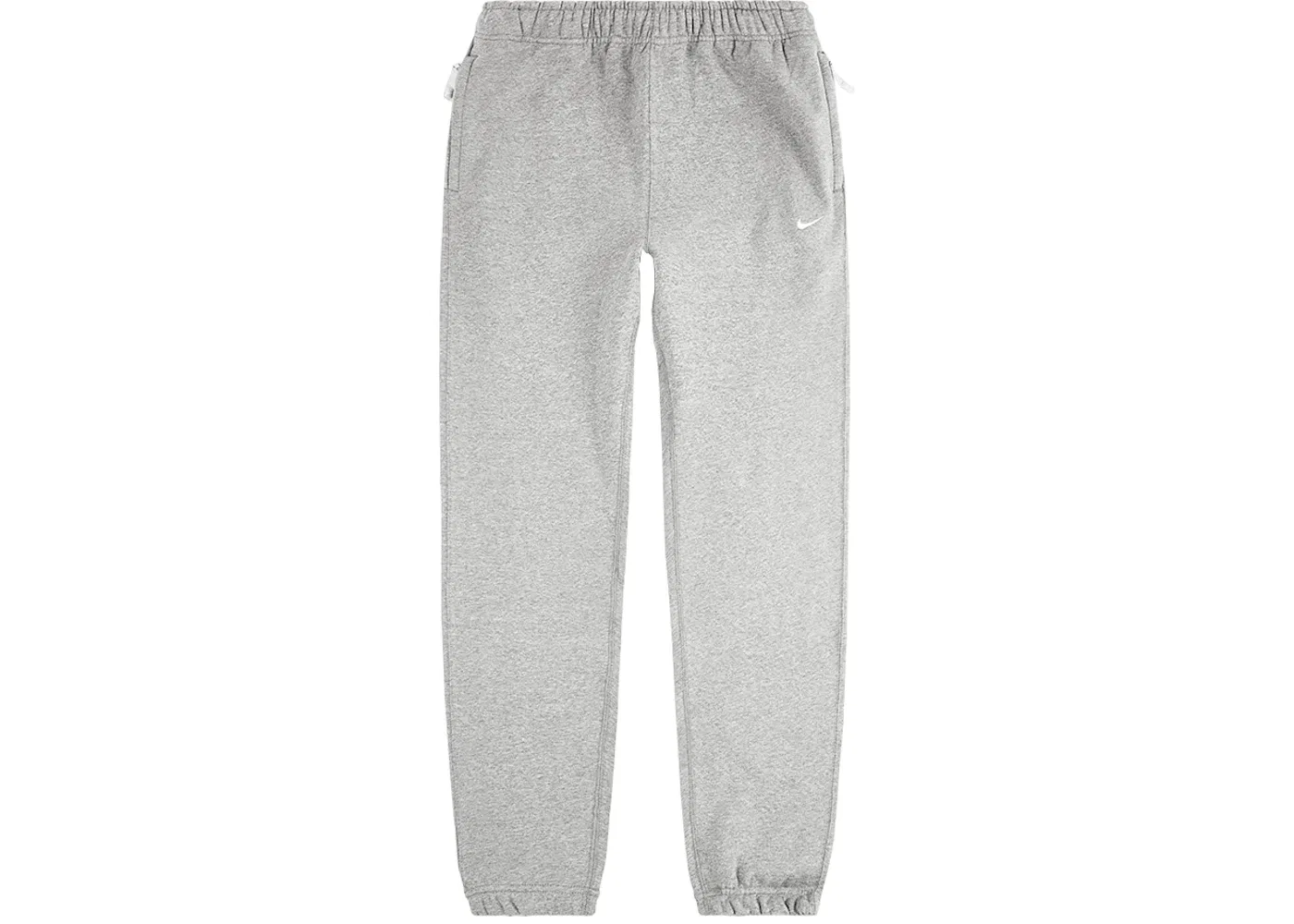 Мужские спортивные штаны из флиса Nike Solo Swoosh, Dark Grey Heather/White