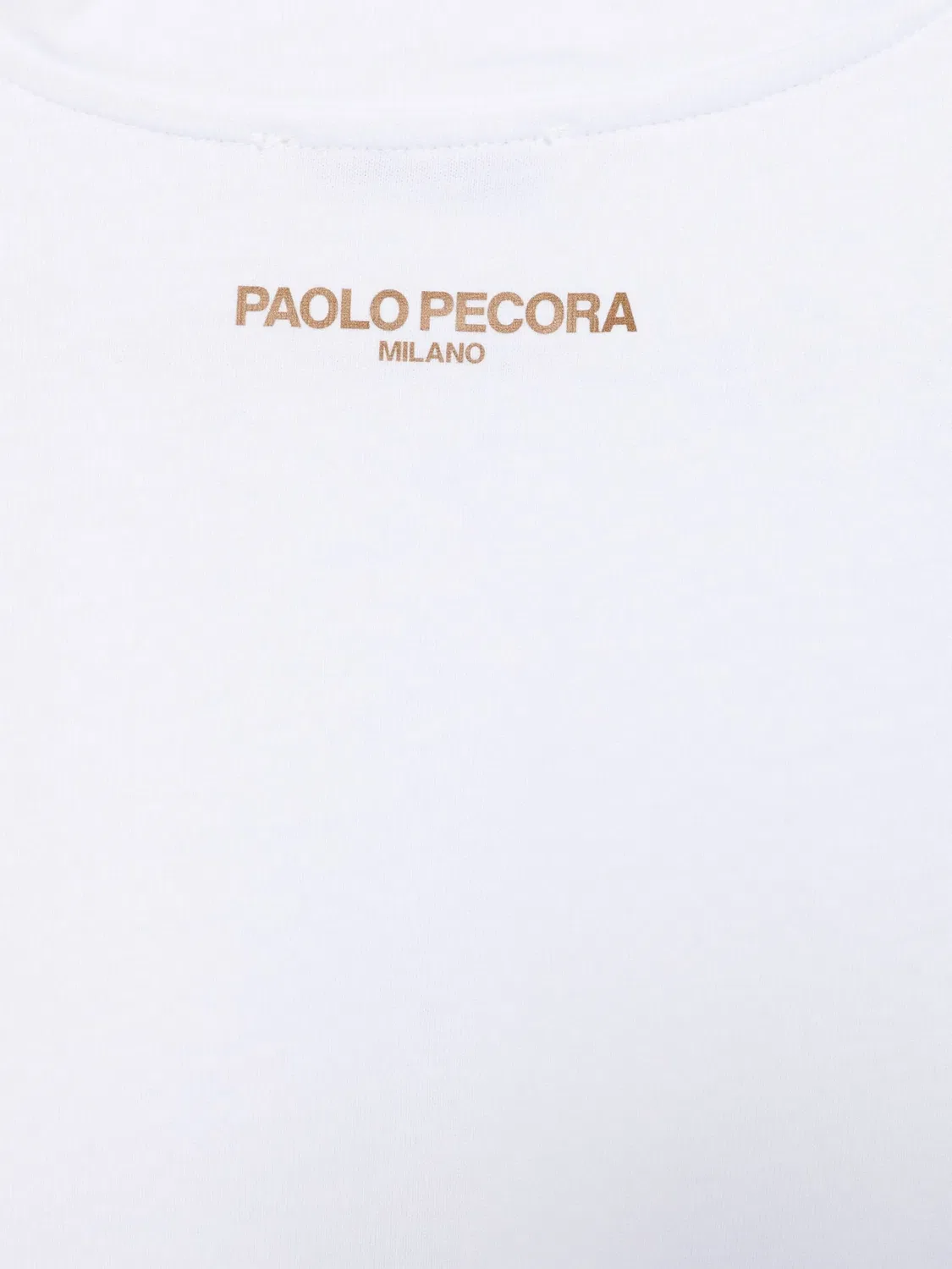 Paolo Pecora Модная белая хлопковая футболка для мальчиков — фото 2