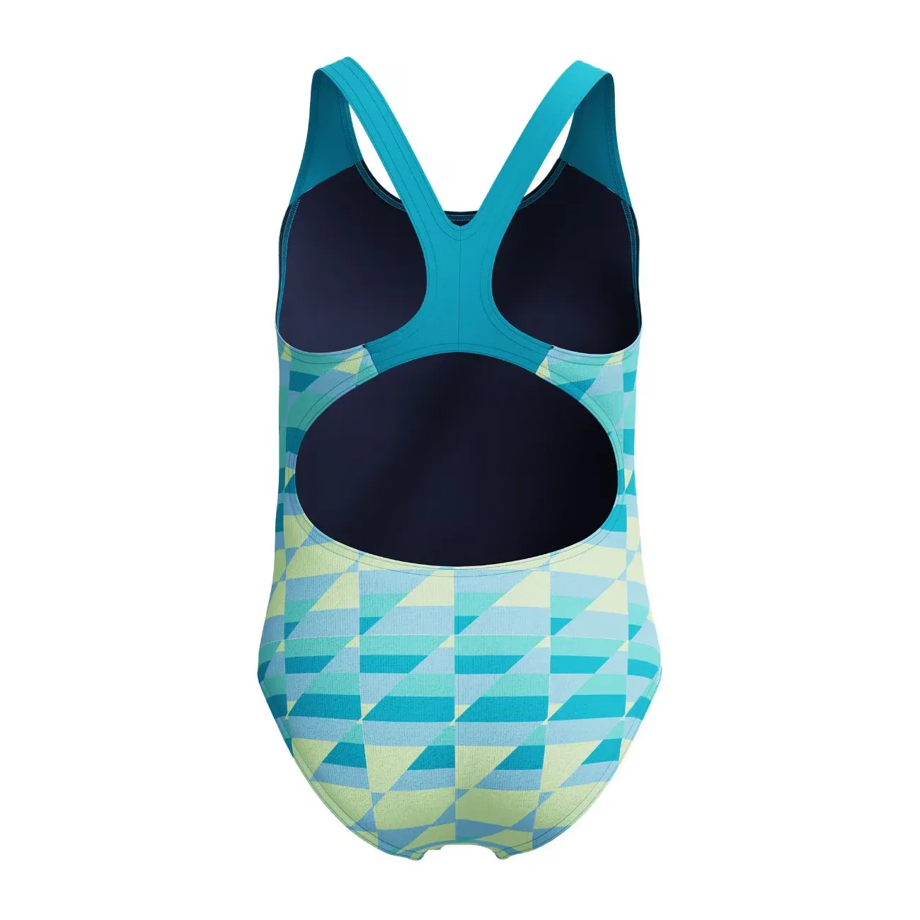 Детский купальник для девочек с принтом Splashback Speedo, Синий — фото 3